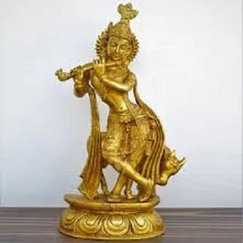  Golden Krishna Statue